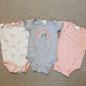 Set of 3 Bloomie’s Baby Rainbow Onesies